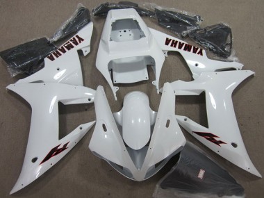 R1 2002-2003 Verkleidungen - Weiß Schwarz