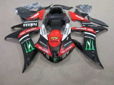 R1 2004-2006 Verkleidungen - Rot Weiß Schwarz Motul