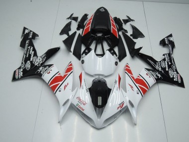 R1 2004-2006 Verkleidungen - Weiß Schwarz Aufkleber