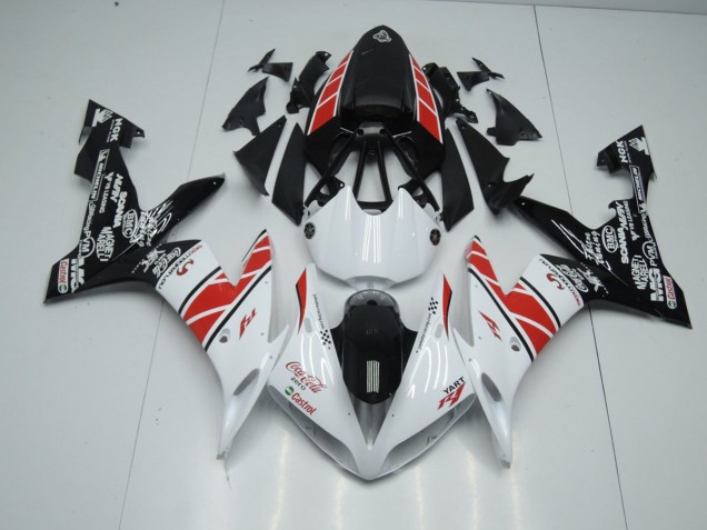 R1 2004-2006 Verkleidungen - Weiß Schwarz Aufkleber R1 2004-2006 Verkleidungen - Weiß Schwarz Aufkleber