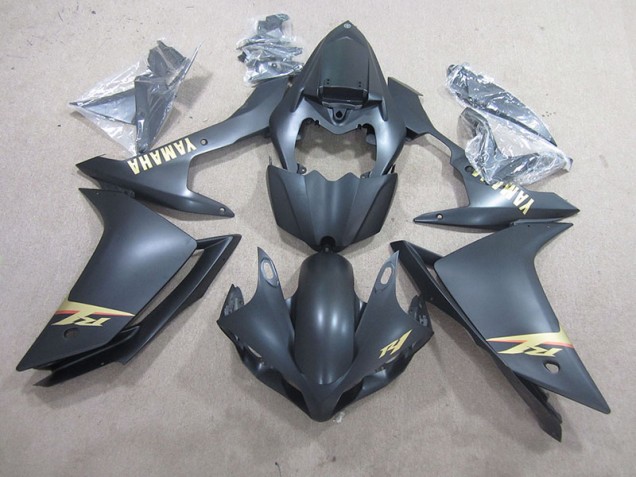 R1 2007-2008 Verkleidung - Schwarz und Gold Aufkleber