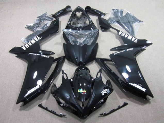 R1 2007-2008 Verkleidungen - Schwarz Weiß Aufkleber