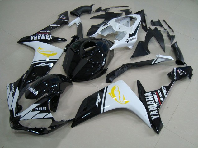 R1 2007-2008 Verkleidungen - Schwarz Weißer Dolphin R1 2007-2008 Verkleidungen - Schwarz Weißer Dolphin
