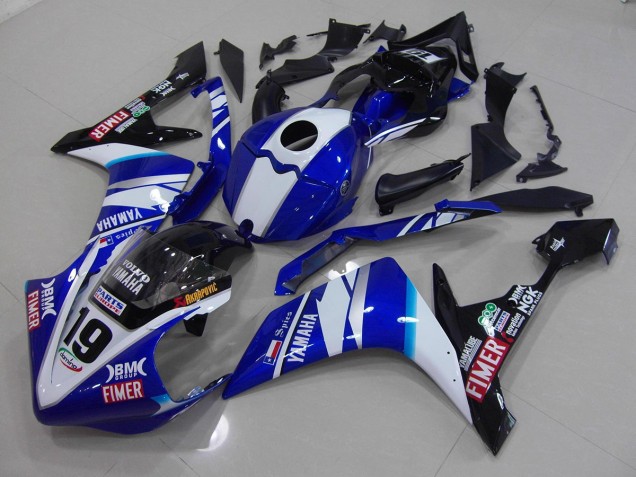 R1 2007-2008 Verkleidungen - Weiß Blau R1 2007-2008 Verkleidungen - Weiß Blau