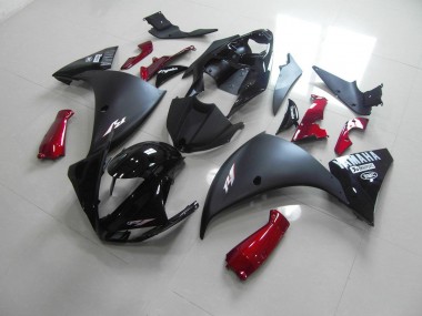 R1 2009-2011 Verkleidungen - Matt Schwarz Rot