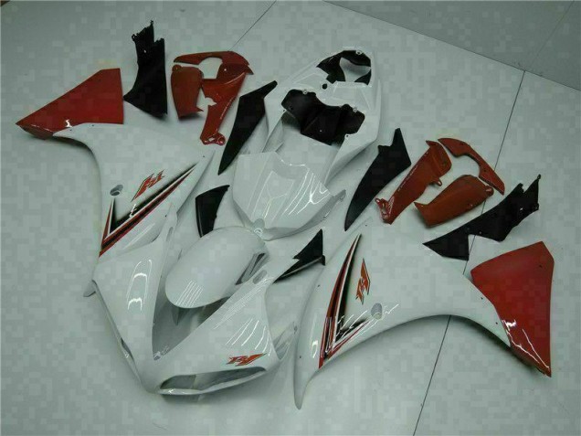 R1 2009-2011 Verkleidungen - Weiß Rot