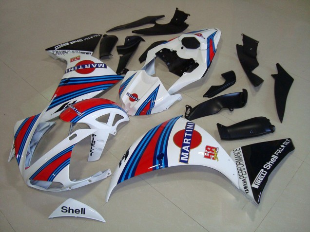 R1 2009-2011 Verkleidungen - Weiß Schwarz Martini