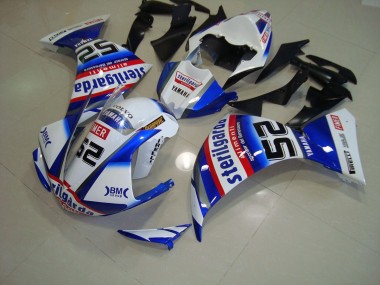 R1 2009-2011 Verkleidungen - Weiß Schwarz Sterilgarda