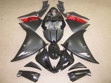 R1 2012-2014 Verkleidungen - Schwarz Weiß Aufkleber