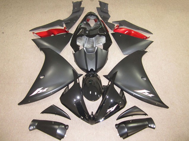 R1 2012-2014 Verkleidungen - Schwarz Weiß Aufkleber