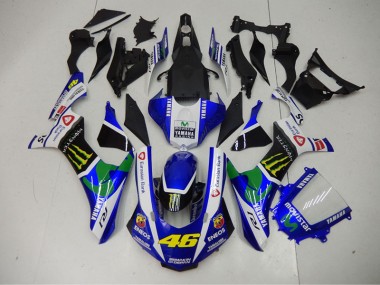 R1 2015-2019 Verkleidungen - Blau Blau Weiß ENEOS Movistar 46