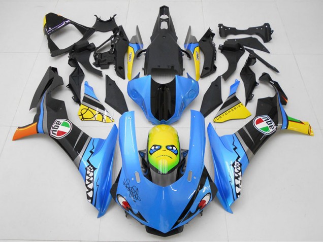 R1 2015-2019 Verkleidungen - Blau Gelb Hai R1 2015-2019 Verkleidungen - Blau Gelb Hai