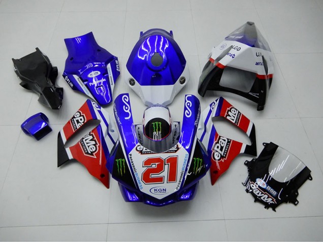 R1 2015-2019 Verkleidungen - Blau Rot KGN 21 R1 2015-2019 Verkleidungen - Blau Rot KGN 21