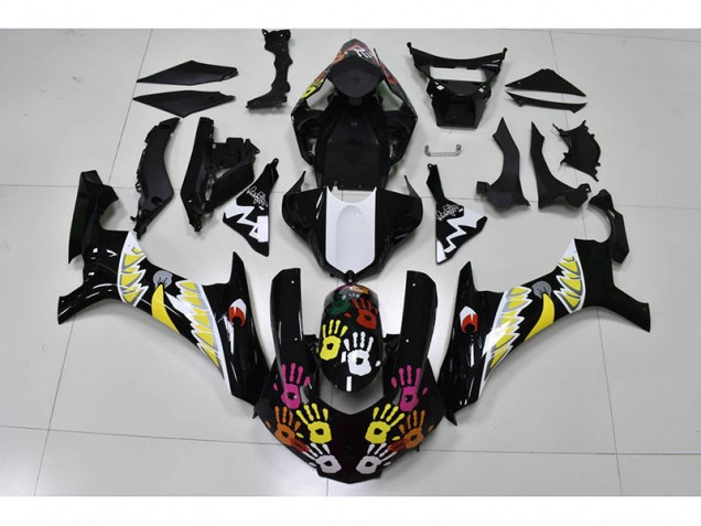 R1 2015-2019 Verkleidungen - Schwarz Weiß R1 2015-2019 Verkleidungen - Schwarz Weiß