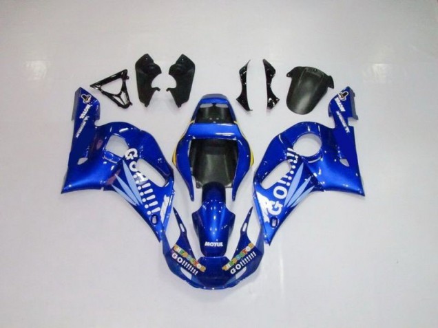 R6 1998-2002 Verkleidungen - Blau Weiße Go Motul R6 1998-2002 Verkleidungen - Blau Weiße Go Motul