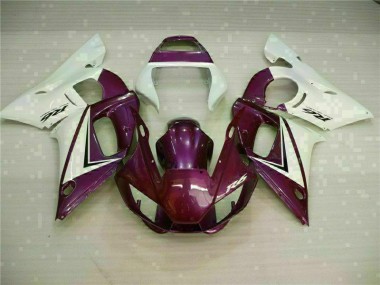 R6 1998-2002 Verkleidungen - Lila Weiß