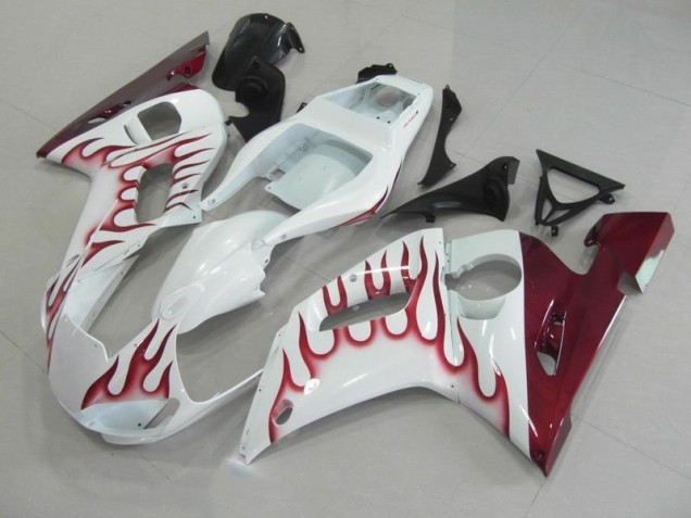 R6 1998-2002 Verkleidungen - Rot Flamme