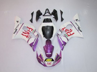 R6 1998-2002 Verkleidungen - Weiß Lila Fiat 46