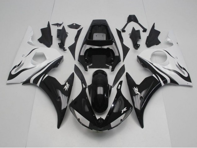 R6 2003-2005 Verkleidung - Schwarz Weiß R6 2003-2005 Verkleidung - Schwarz Weiß
