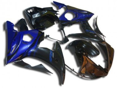 R6 2003-2005 Verkleidungen - Blau Flamme