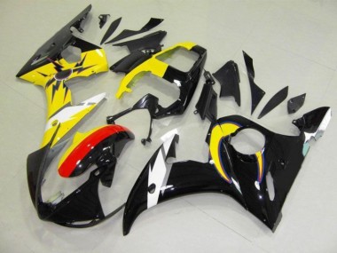 R6 2003-2005 Verkleidungen - Mond Schwarz Gelb
