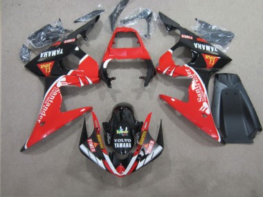 R6 2003-2005 Verkleidungen - Rot Schwarz SantUnder
