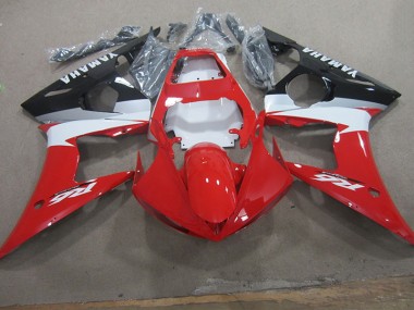 R6 2003-2005 Verkleidungen - Rot Weiß Aufkleber