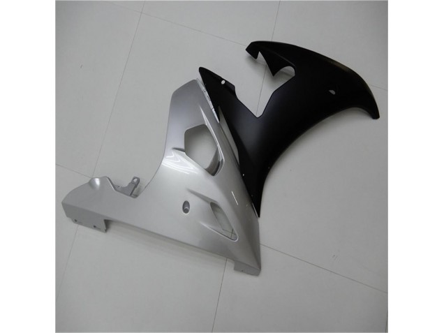 R6 2003-2005 Verkleidungen - Silber Schwarz