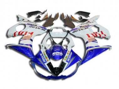 R6 2003-2005 Verkleidungen - Weiß Blau Fiat Motul Dunlop