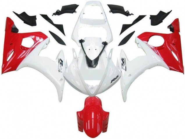 R6 2003-2005 Verkleidungen - Weiß Rot R6 2003-2005 Verkleidungen - Weiß Rot