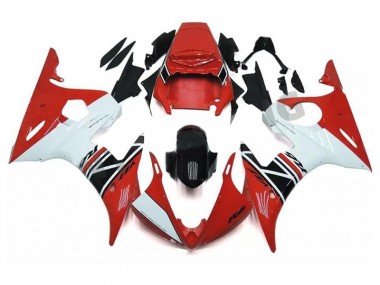 R6 2003-2005 Vollverkleidung - Rot Weiß Schwarz