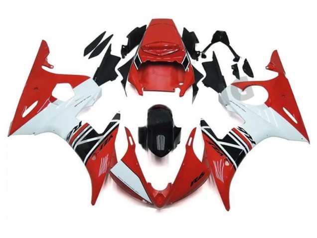 R6 2003-2005 Vollverkleidung - Rot Weiß Schwarz R6 2003-2005 Vollverkleidung - Rot Weiß Schwarz