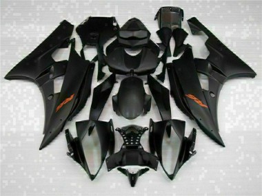 R6 2006-2007 Motorrad Verkleidung - Schwarz