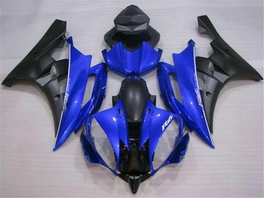 R6 2006-2007 Motorrad Verkleidungen - Blau Schwarz