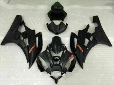 R6 2006-2007 Motorrad Verkleidungen - Schwarz