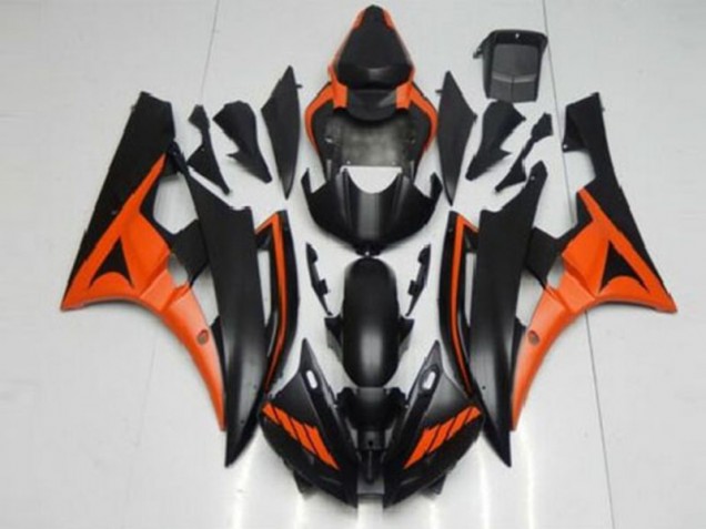 R6 2006-2007 Verkleidung - Orange Schwarz