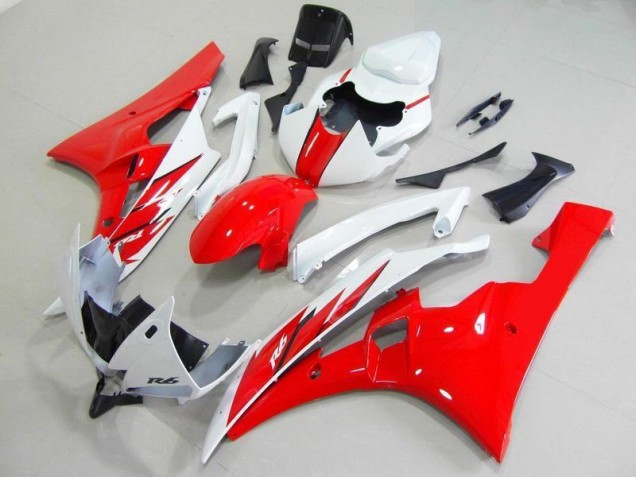 R6 2006-2007 Verkleidung & Plastik - Rot Weiß