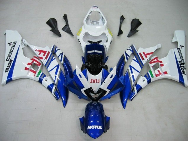 R6 2006-2007 Verkleidungen - Blau Weiß Motul Rot Fiat R6 2006-2007 Verkleidungen - Blau Weiß Motul Rot Fiat
