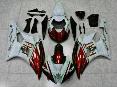 R6 2006-2007 Verkleidungen - Braun Weiß