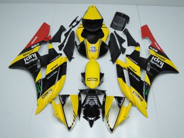 R6 2006-2007 Verkleidungen - Gelb Schwarz Monster