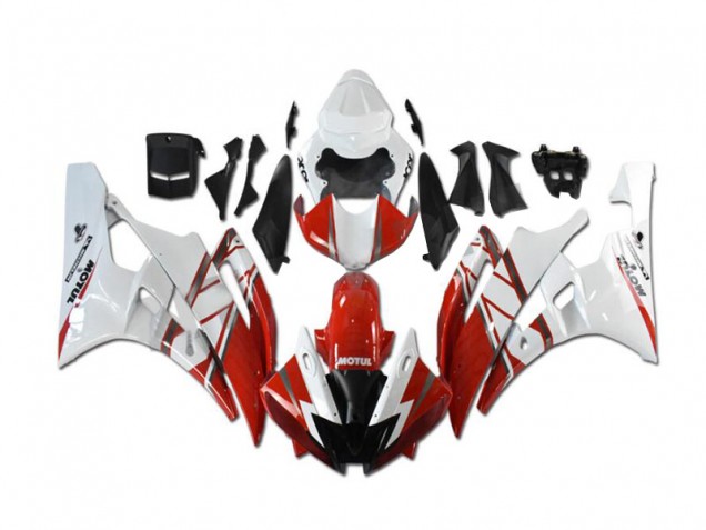 R6 2006-2007 Verkleidungen Komplett Sets - Rot Weiß