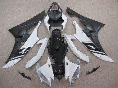 R6 2006-2007 Verkleidungen Komplett Sets - Weiß Schwarz