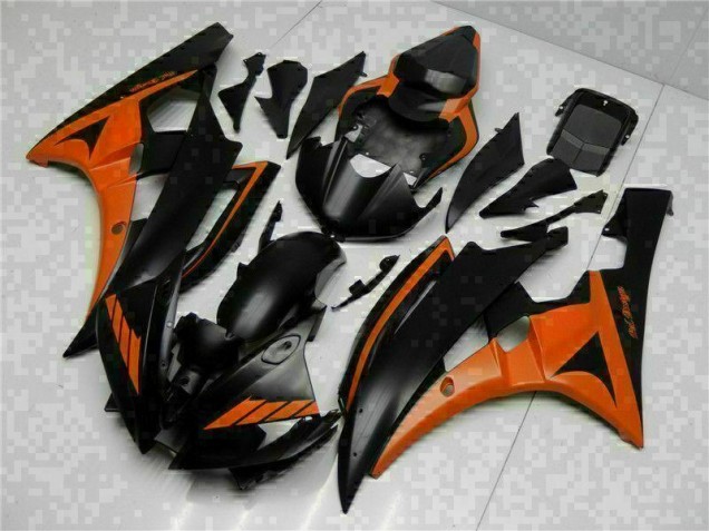 R6 2006-2007 Verkleidungen - Orange Schwarz R6 2006-2007 Verkleidungen - Orange Schwarz