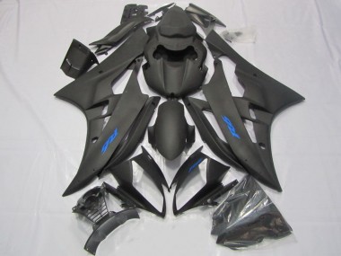 R6 2006-2007 Verkleidungen - Schwarz Blau Aufkleber