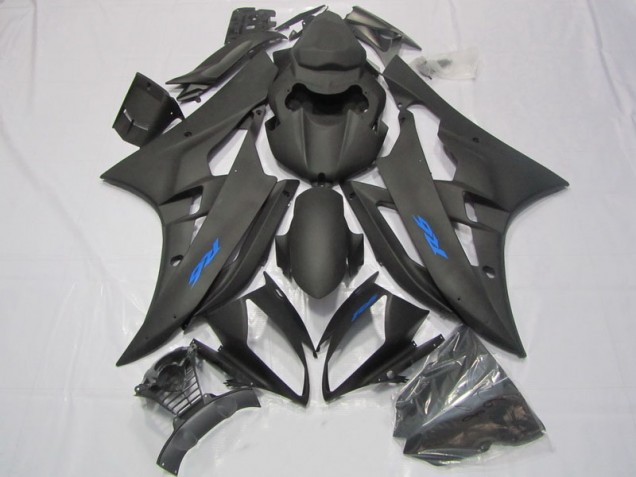 R6 2006-2007 Verkleidungen - Schwarz Blau Aufkleber
