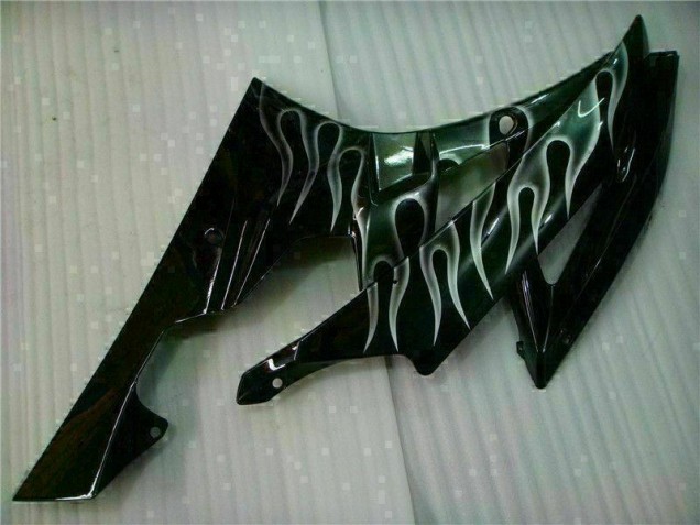 R6 2006-2007 Verkleidungen - Silber Flamme Schwarz R6 2006-2007 Verkleidungen - Silber Flamme Schwarz