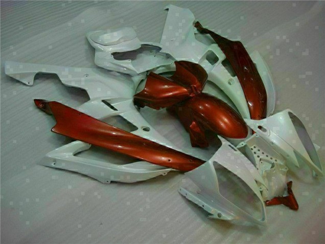 R6 2006-2007 Verkleidungen - Weiß Braun R6 2006-2007 Verkleidungen - Weiß Braun