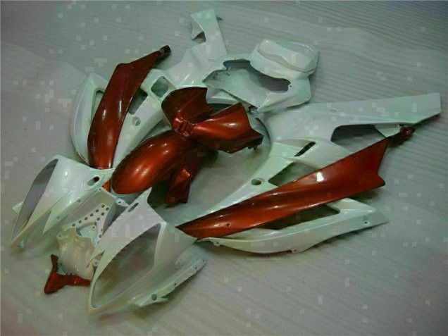 R6 2006-2007 Verkleidungen - Weiß Braun R6 2006-2007 Verkleidungen - Weiß Braun