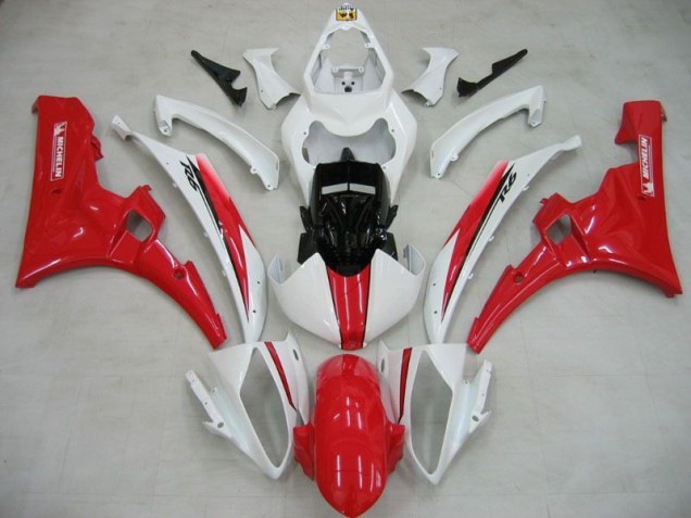 R6 2006-2007 Verkleidungen - Weiß Rot Michelin R6 2006-2007 Verkleidungen - Weiß Rot Michelin