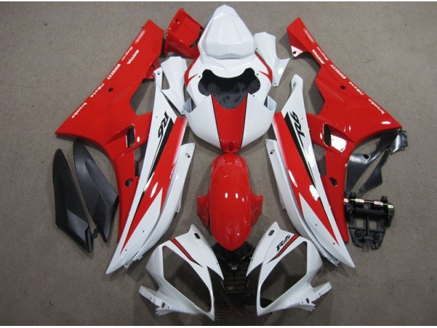R6 2006-2007 Verkleidungen - Weiß Rot Schwarz Aufkleber R6 2006-2007 Verkleidungen - Weiß Rot Schwarz Aufkleber